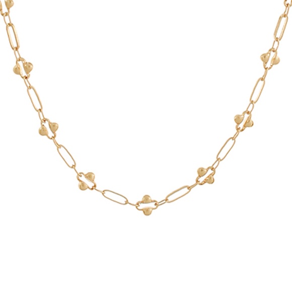 Dot Oval Alternate Chain Necklace - Picture 2 of 3